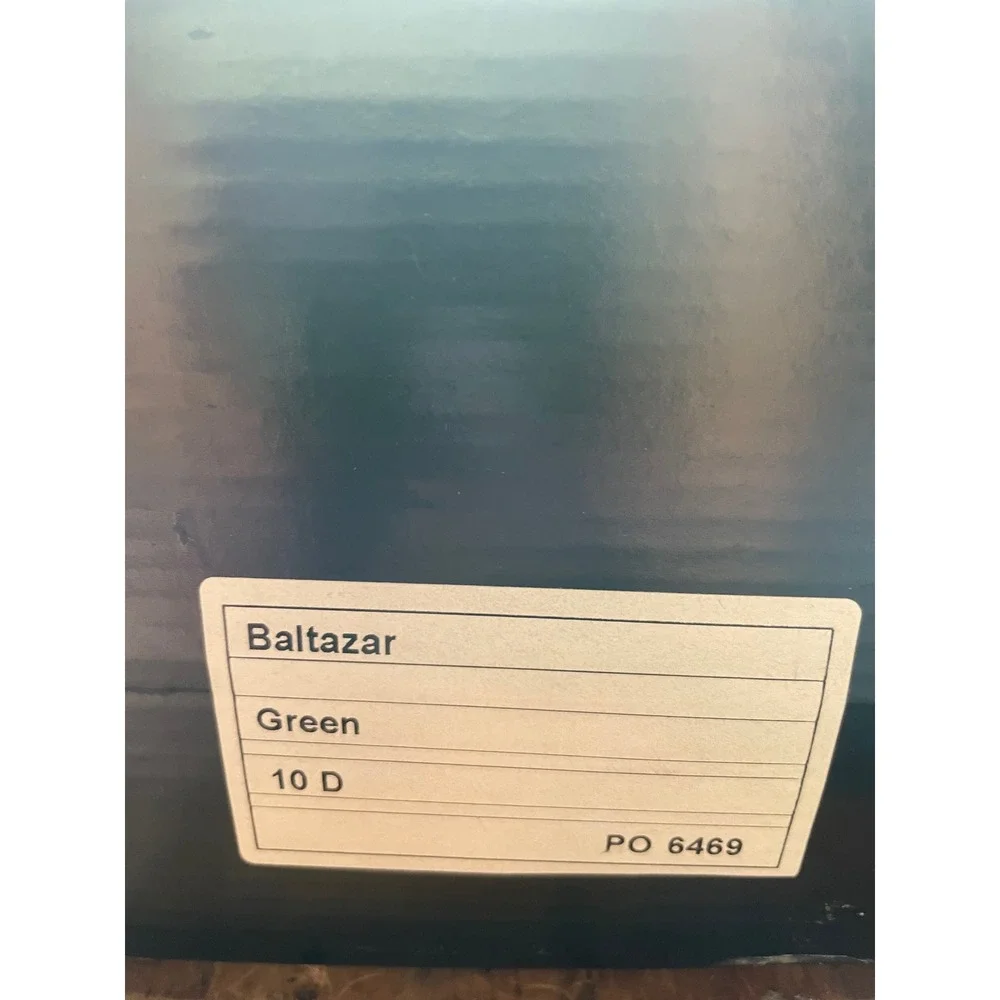 Studio Belvedere Baltazar Green Leather High Top Sneakers Side Zip‎ Mens 10 D